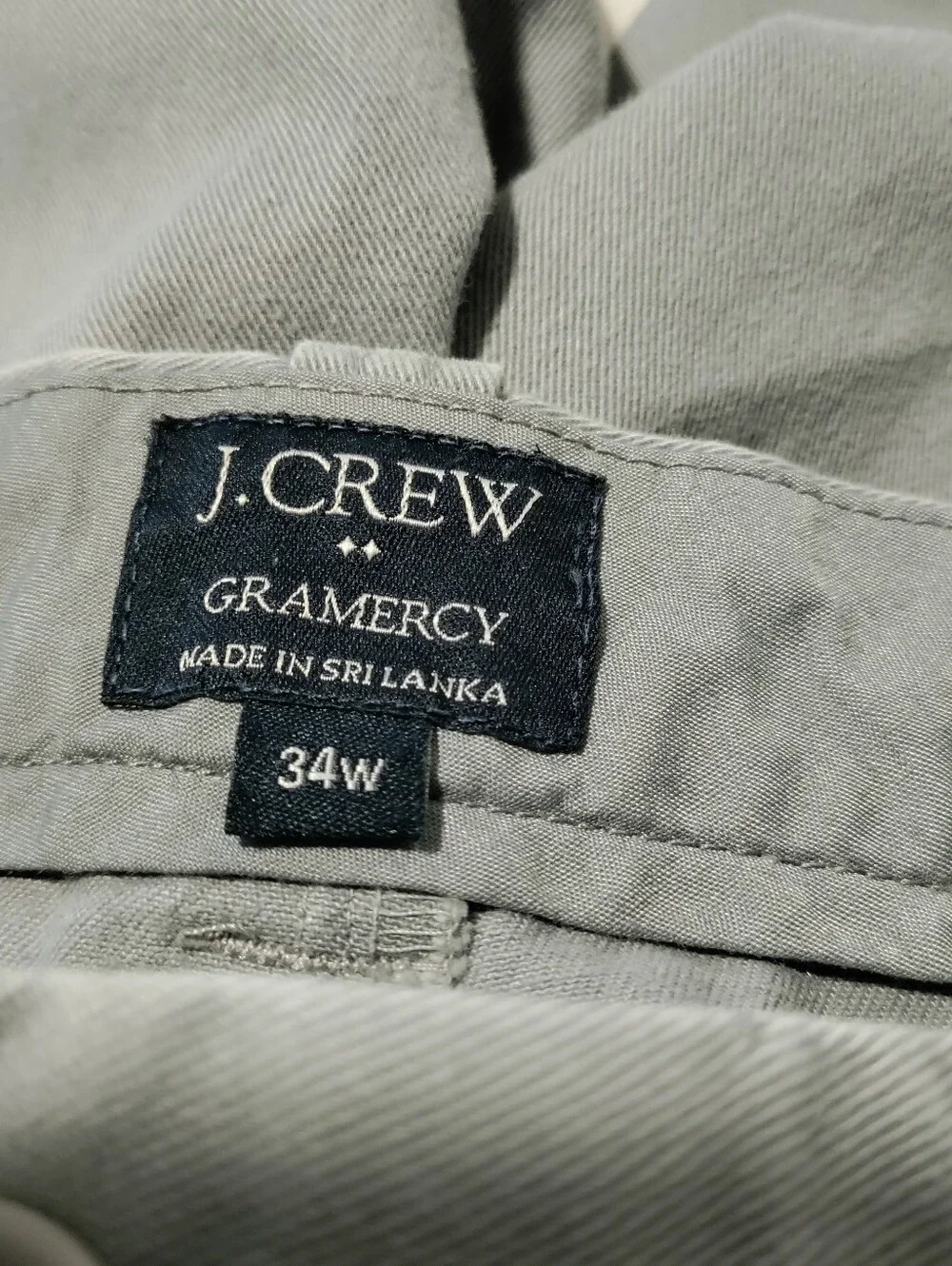 J Crew Gramercy Shorts Men’s Size 34 Chino Brown Khaki Gray Flat Front
